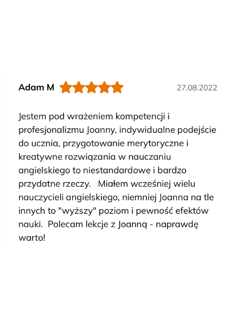 Opinia Adam M